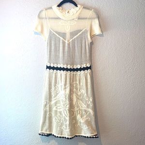 Anthropologie Lia Molly dress with crochet details